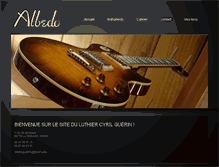 Tablet Screenshot of albedoguitars.com